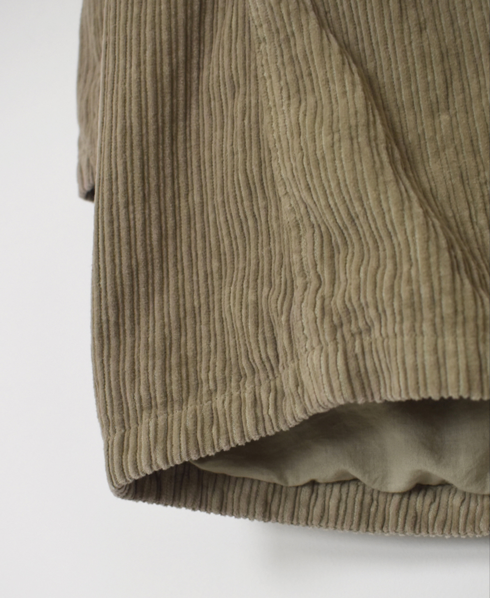 NVL2563D(コート)WIDE&NARROW WALE CORDUROY(OVERDYE) 60'S ORGANIC CAMBRIC CENTER VENT NO COLLAR COAT