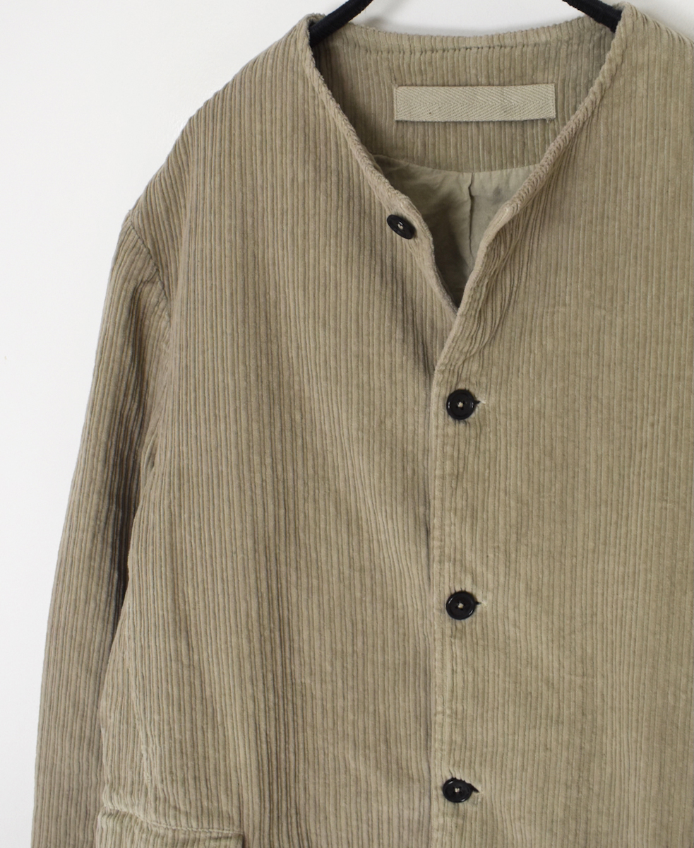 NVL2563D(コート)WIDE&NARROW WALE CORDUROY(OVERDYE) 60'S ORGANIC CAMBRIC CENTER VENT NO COLLAR COAT