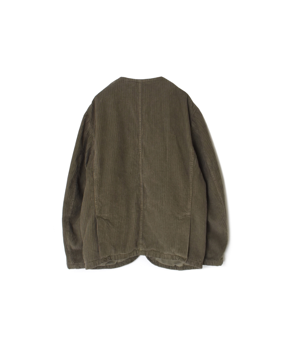NVL2561D(ジャケット)WIDE&NARROW WALE CORDUROY(OVERDYE) 60'S ORGANIC CAMBRIC SIDE VENTS NO COLLAR JACKET