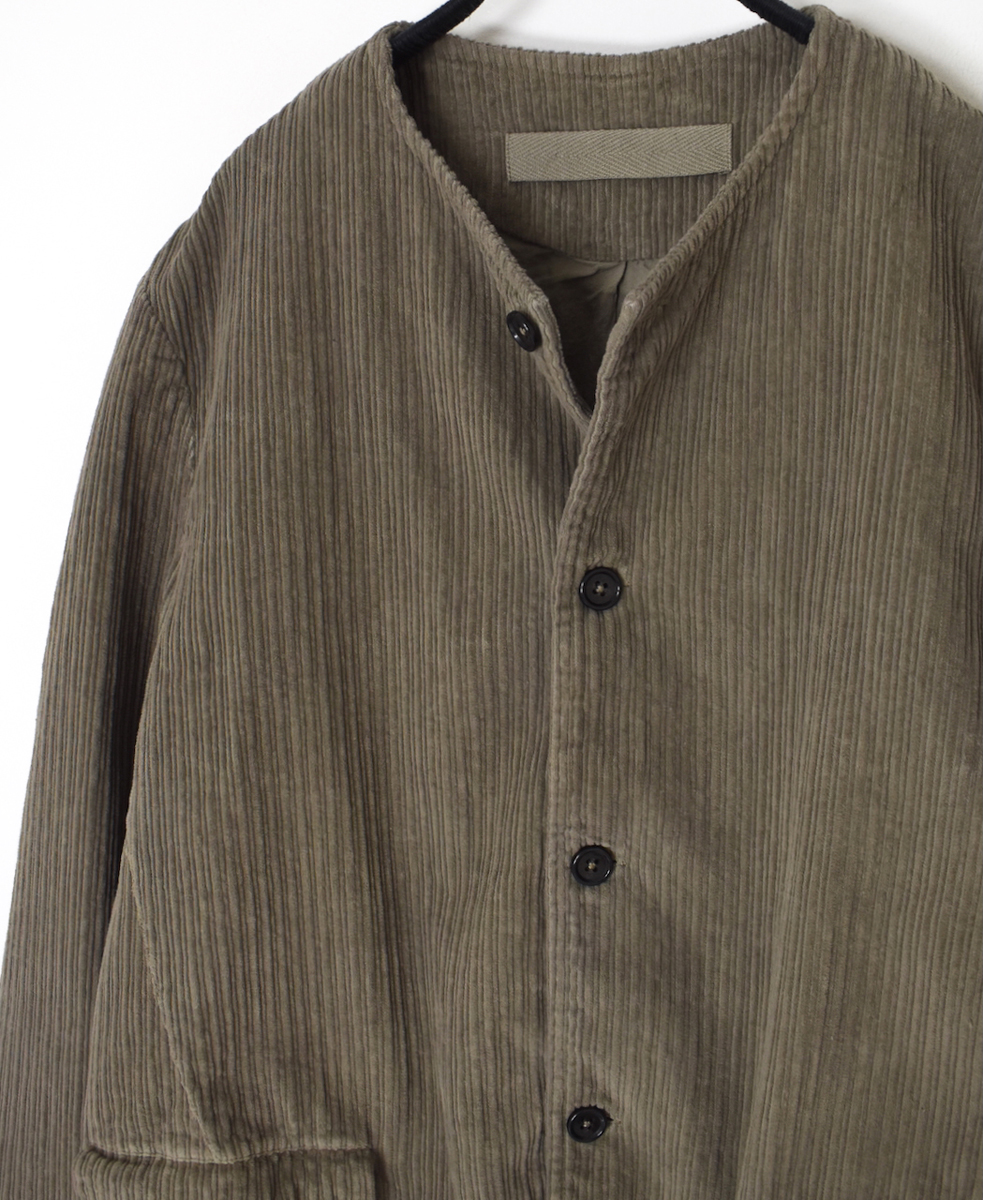 NVL2561D(ジャケット)WIDE&NARROW WALE CORDUROY(OVERDYE) 60'S ORGANIC CAMBRIC SIDE VENTS NO COLLAR JACKET