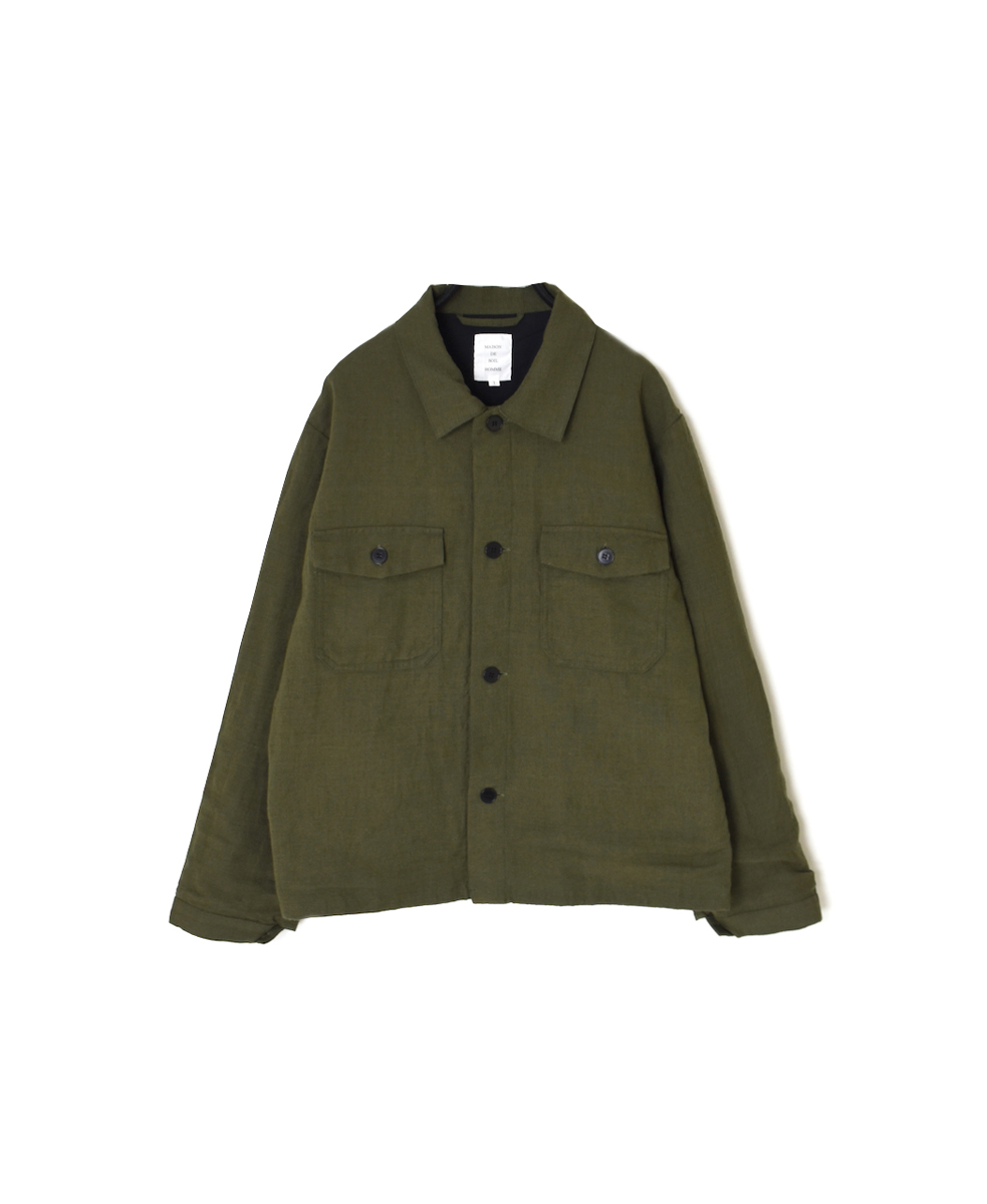 IMDSH2571(ジャケット) BOILED WOOL / LINEN PLAIN WORK JACKET