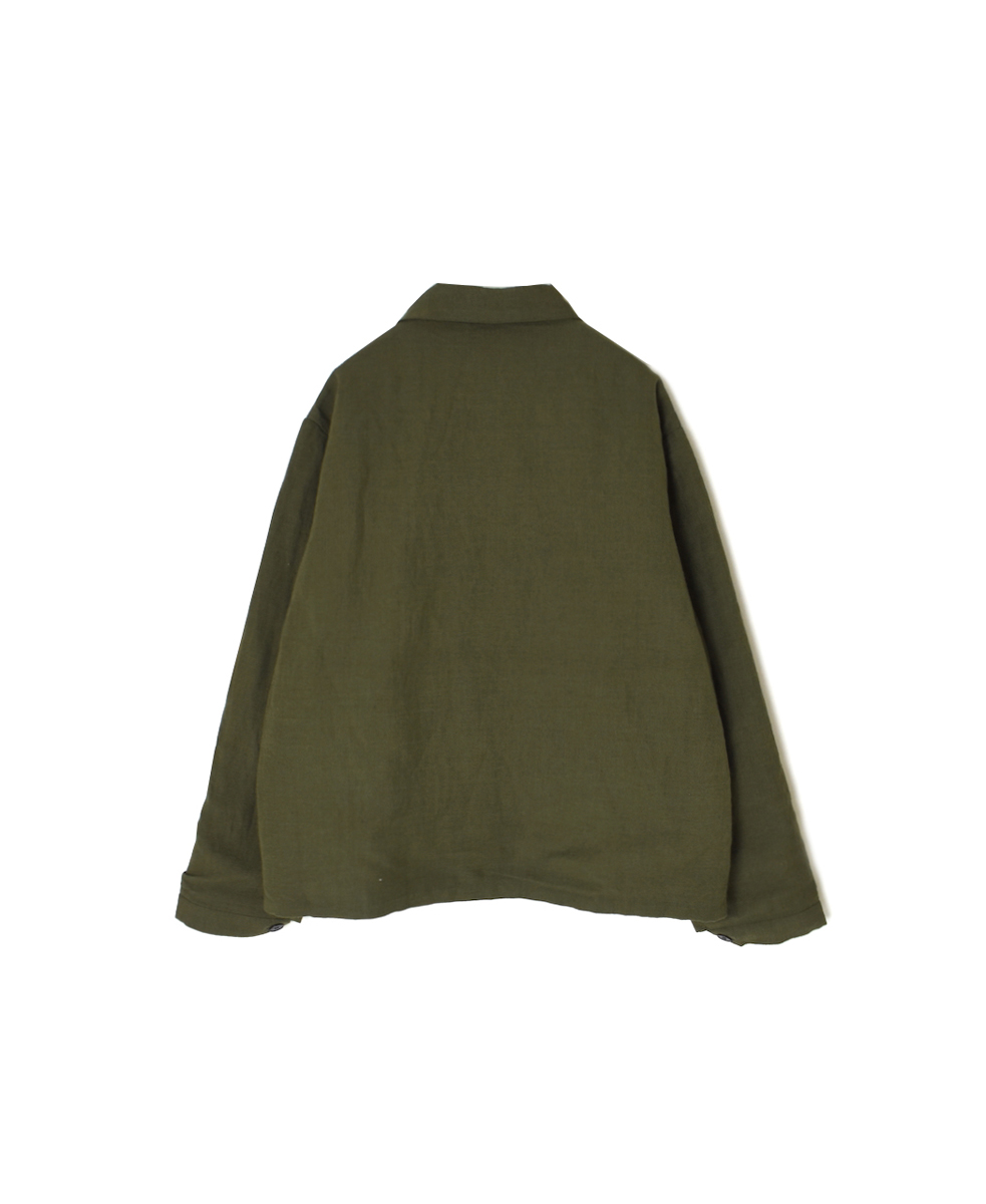 IMDSH2571(ジャケット) BOILED WOOL / LINEN PLAIN WORK JACKET