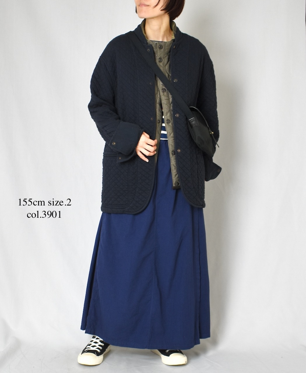 INAM2556PD(キュロット) 40s POPLIN OVER DYE WRAP CULOTTES WITH SEAM POCKET