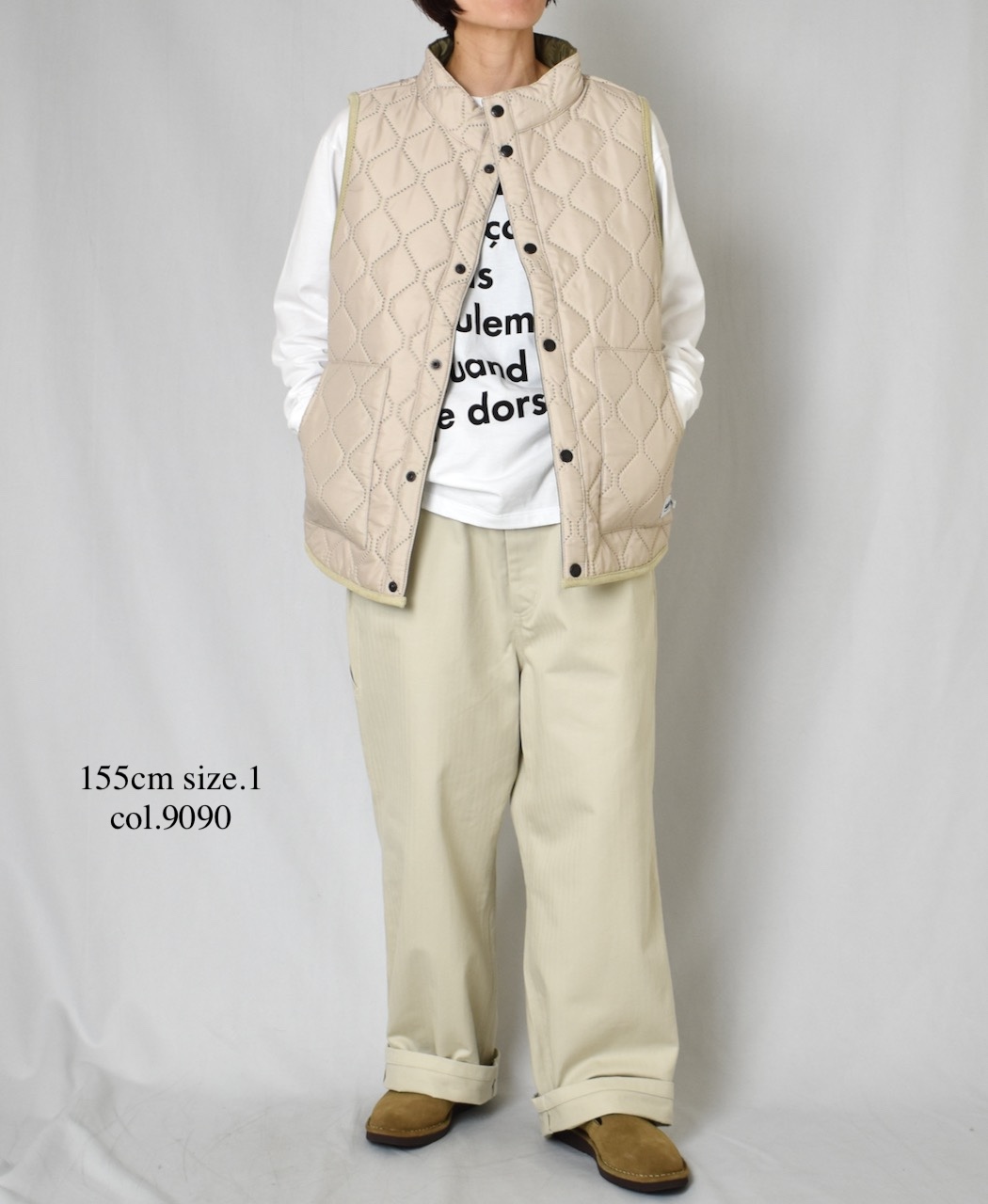 NFA2351P46(Tシャツ) "JE PARLE"COTTON JERSEY CREW NECK OVERSIZE L/SL T-SHIRT WITH CUFF