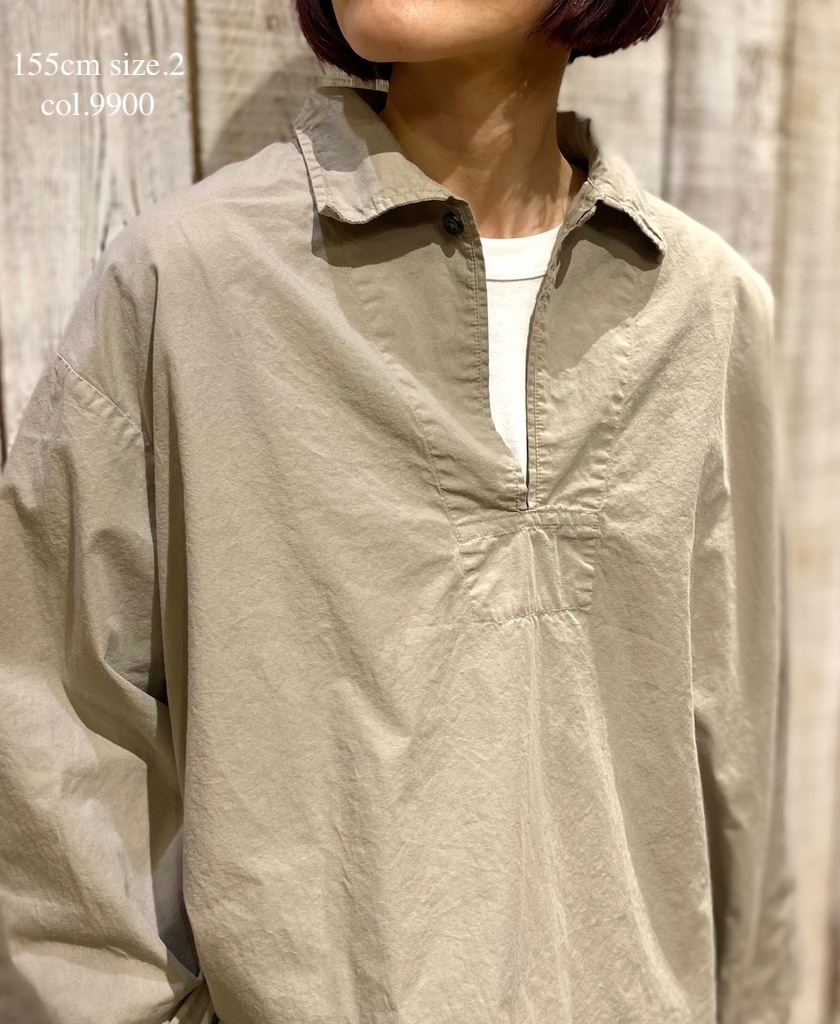 INAM2553PD(シャツ) 40s POPLIN OVER DYE UTILITY SKIPPER SHIRTS