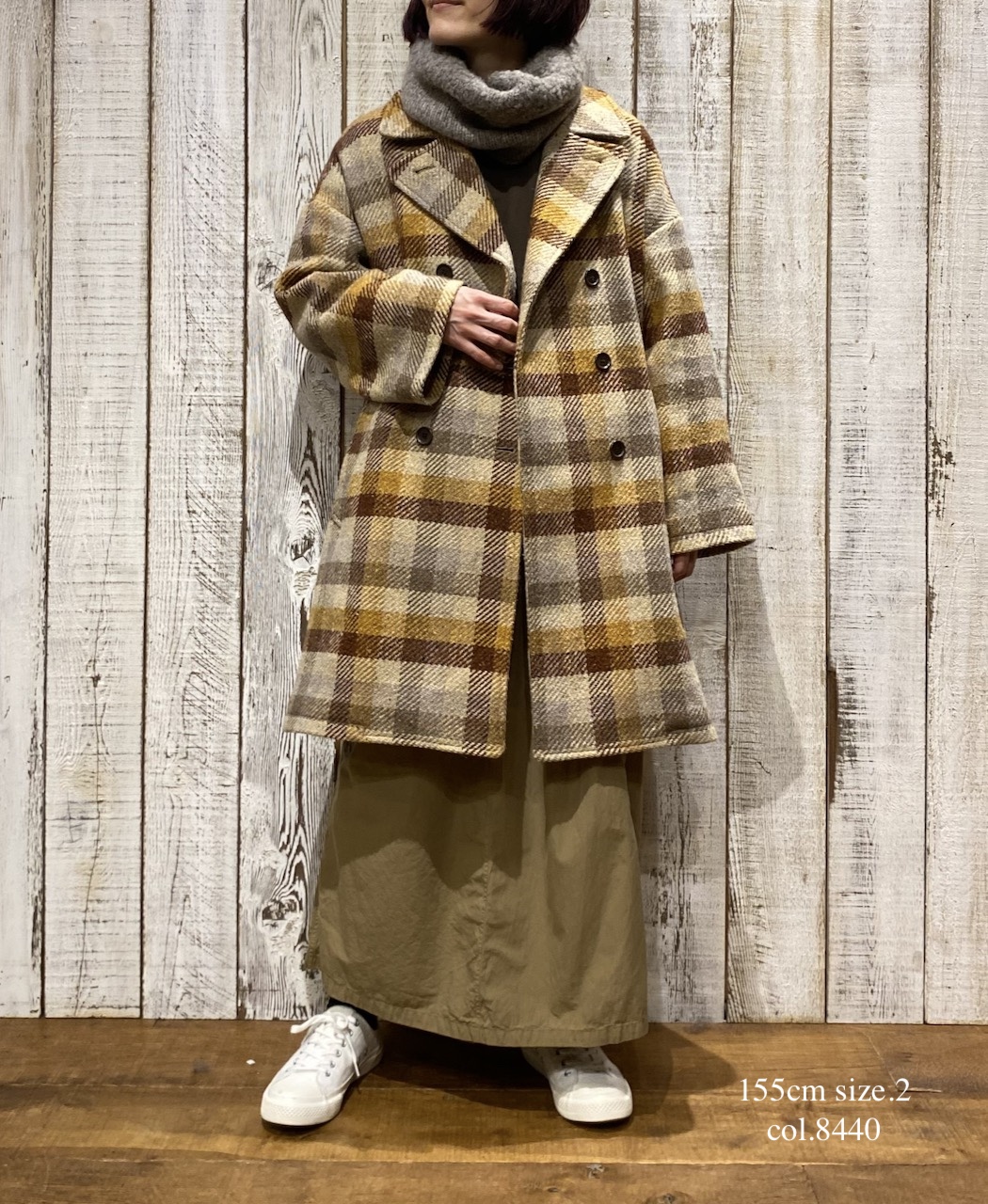 INAM2556PD(キュロット) 40s POPLIN OVER DYE WRAP CULOTTES WITH SEAM POCKET