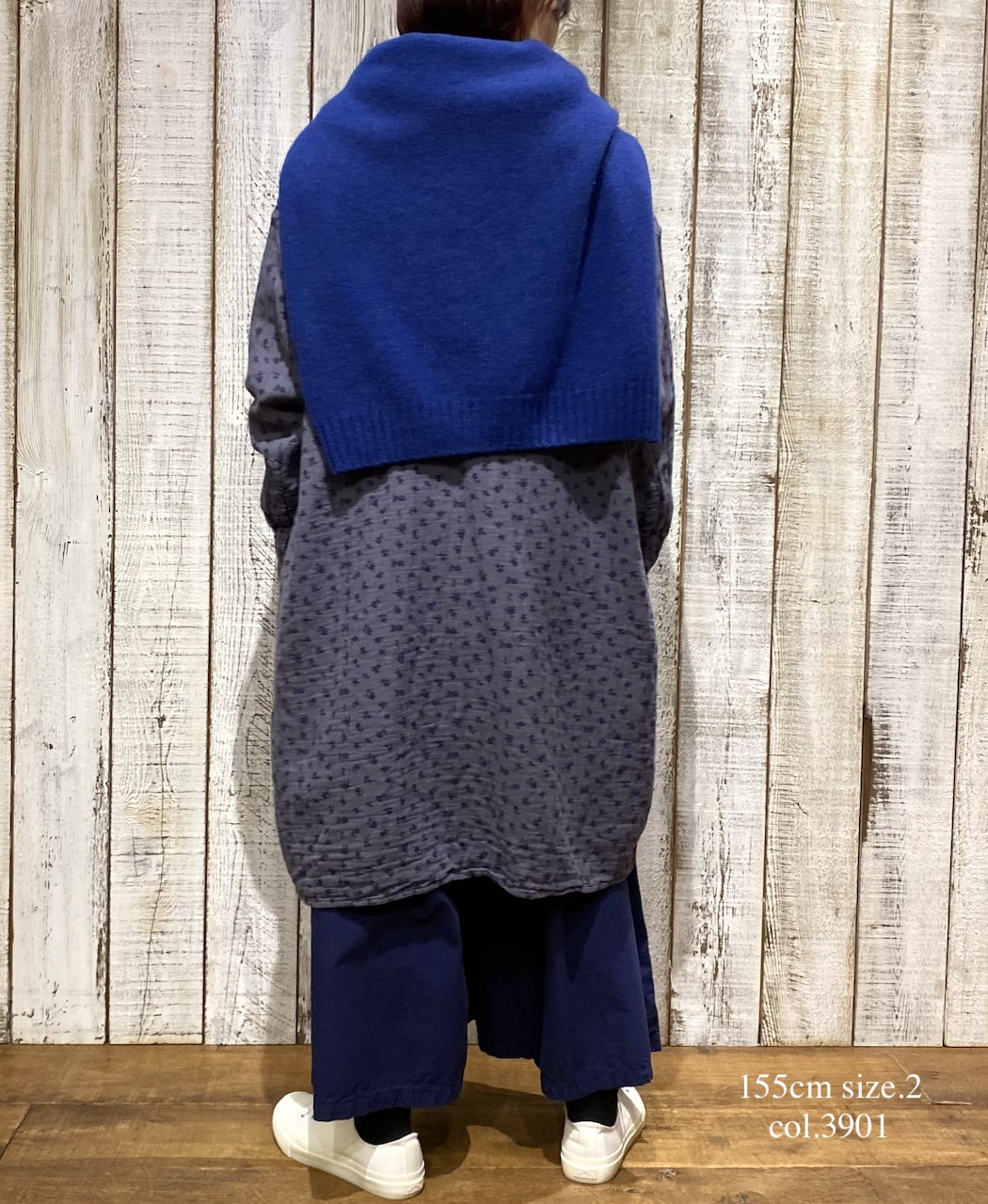 INAM2556PD(キュロット) 40s POPLIN OVER DYE WRAP CULOTTES WITH SEAM POCKET