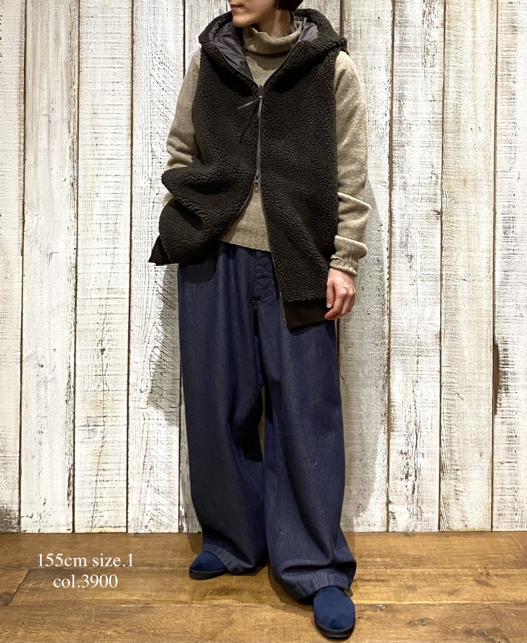 ISNAM2573(パンツ) WOOL COTTON TWILL ADJUSTER TACK PANTS WITH SUSPENDERS