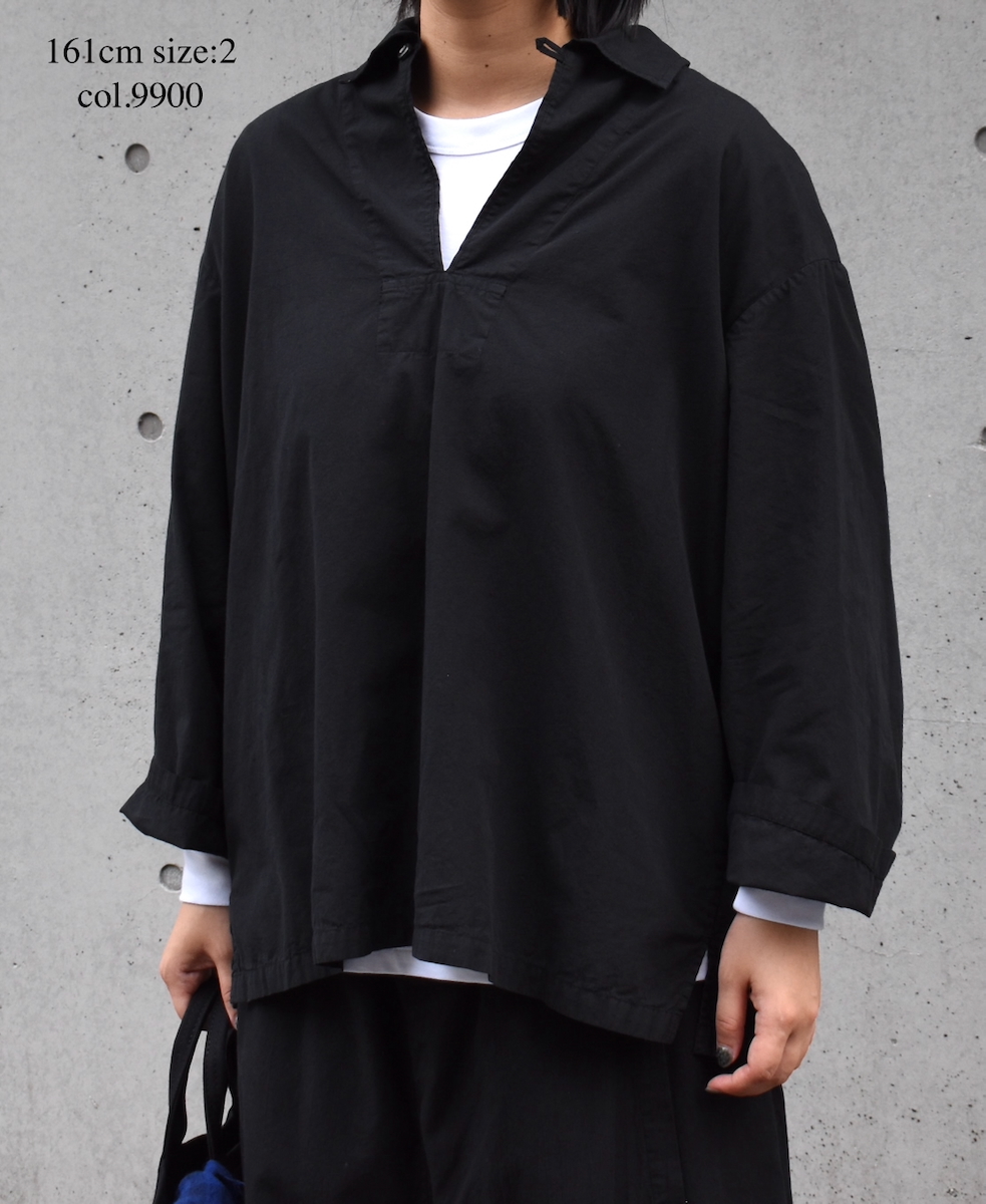 INAM2553PD(シャツ) 40s POPLIN OVER DYE UTILITY SKIPPER SHIRTS