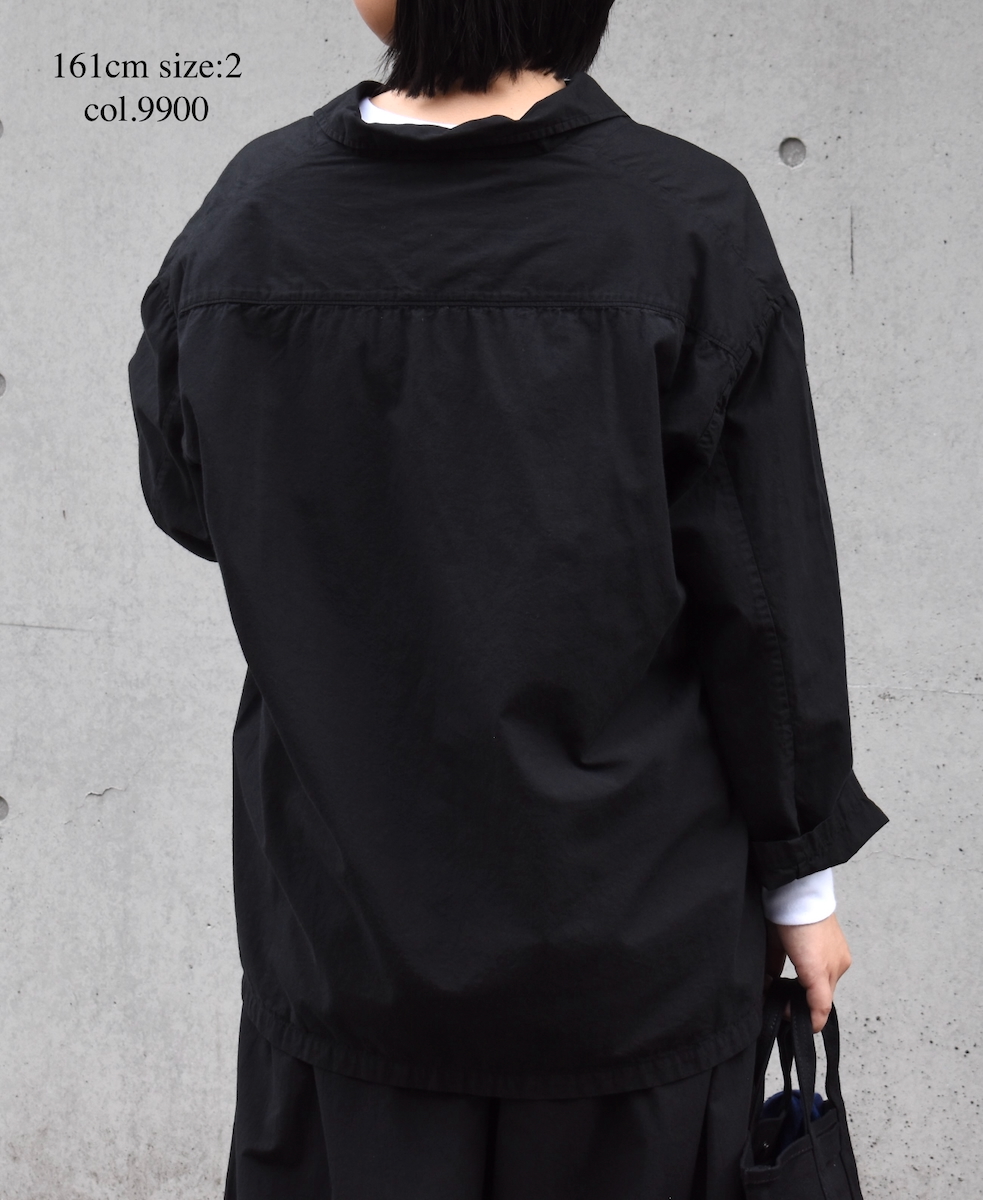INAM2553PD(シャツ) 40s POPLIN OVER DYE UTILITY SKIPPER SHIRTS
