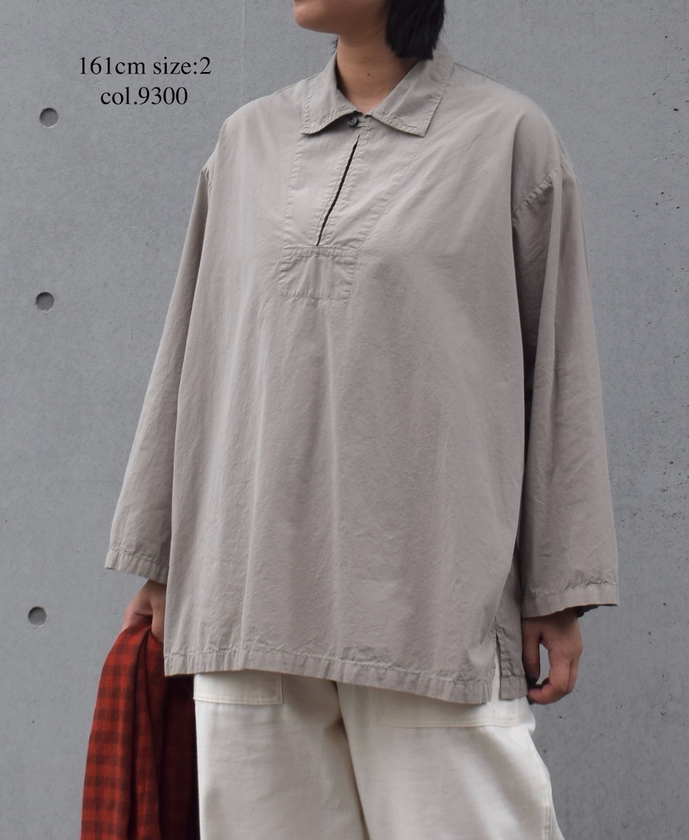 INAM2553PD(シャツ) 40s POPLIN OVER DYE UTILITY SKIPPER SHIRTS