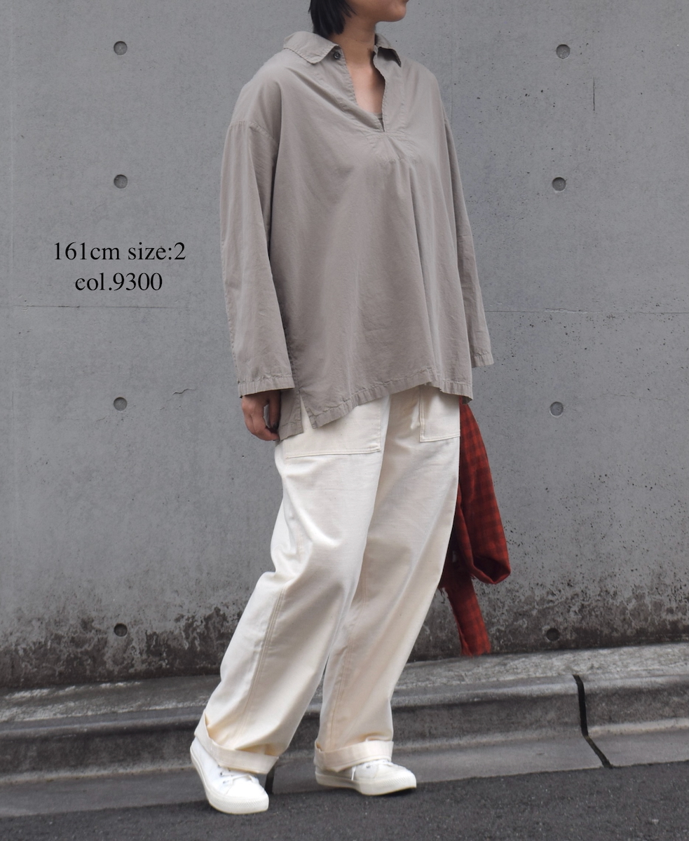 INAM2553PD(シャツ) 40s POPLIN OVER DYE UTILITY SKIPPER SHIRTS