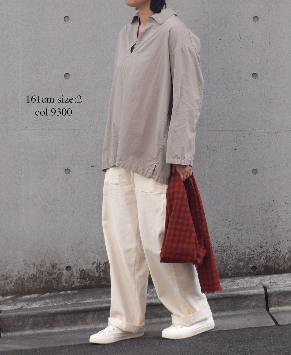 INAM2553PD(シャツ) 40s POPLIN OVER DYE UTILITY SKIPPER SHIRTS
