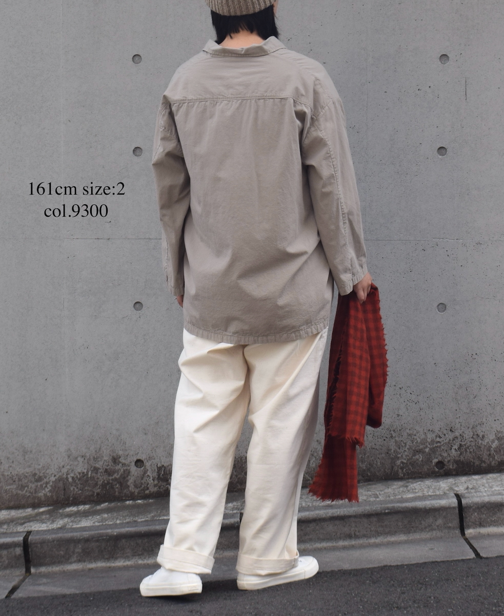 INAM2553PD(シャツ) 40s POPLIN OVER DYE UTILITY SKIPPER SHIRTS