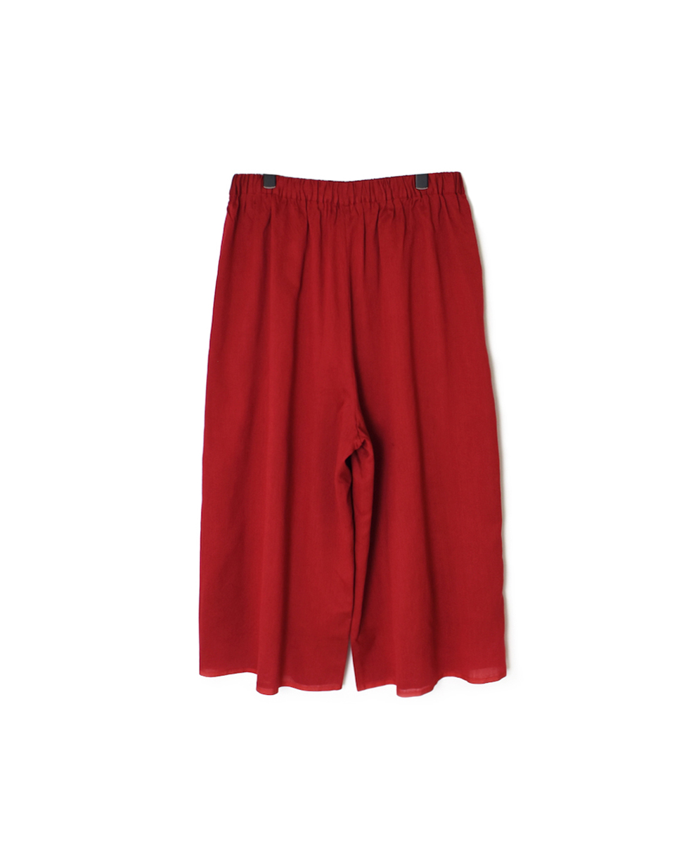 NMDS25546(キュロット) PLAIN COTTON SILK EASY PANTS