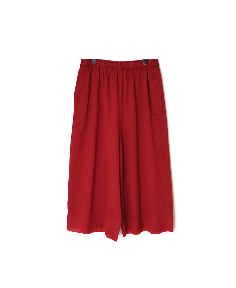 NMDS25546(キュロット) PLAIN COTTON SILK EASY PANTS