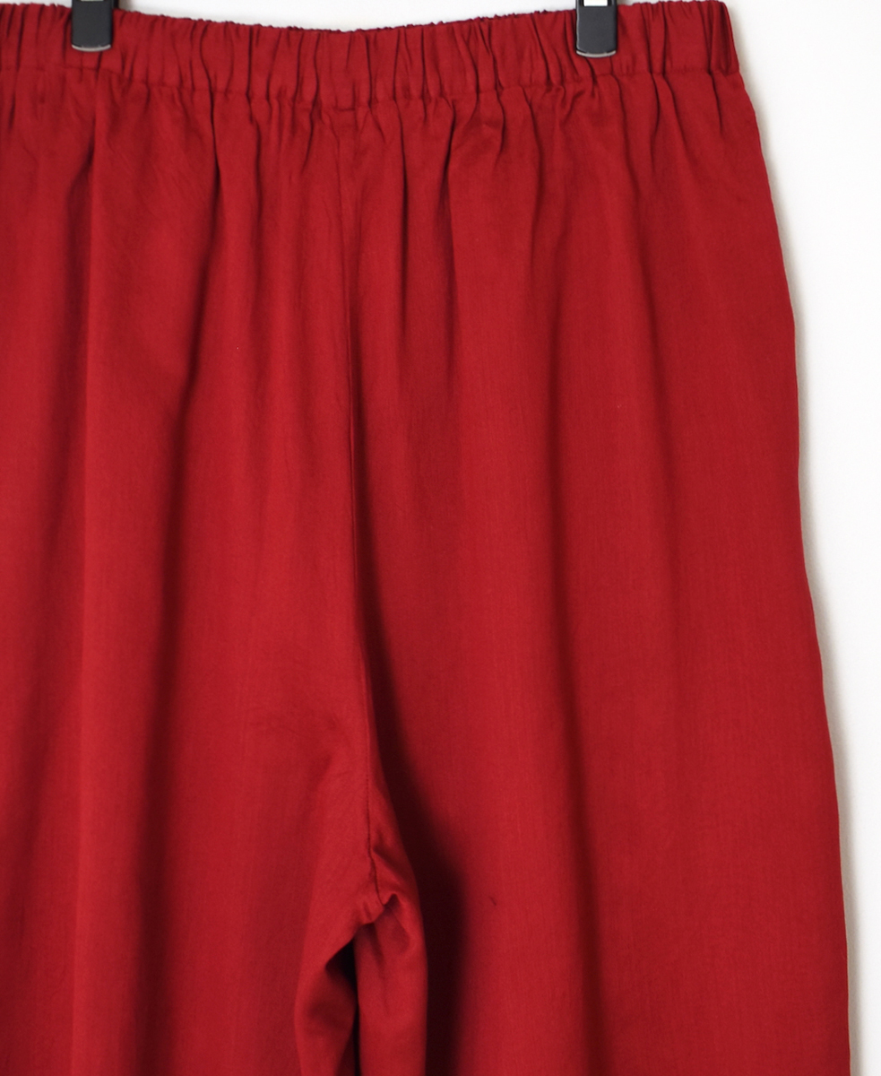 NMDS25546(キュロット) PLAIN COTTON SILK EASY PANTS