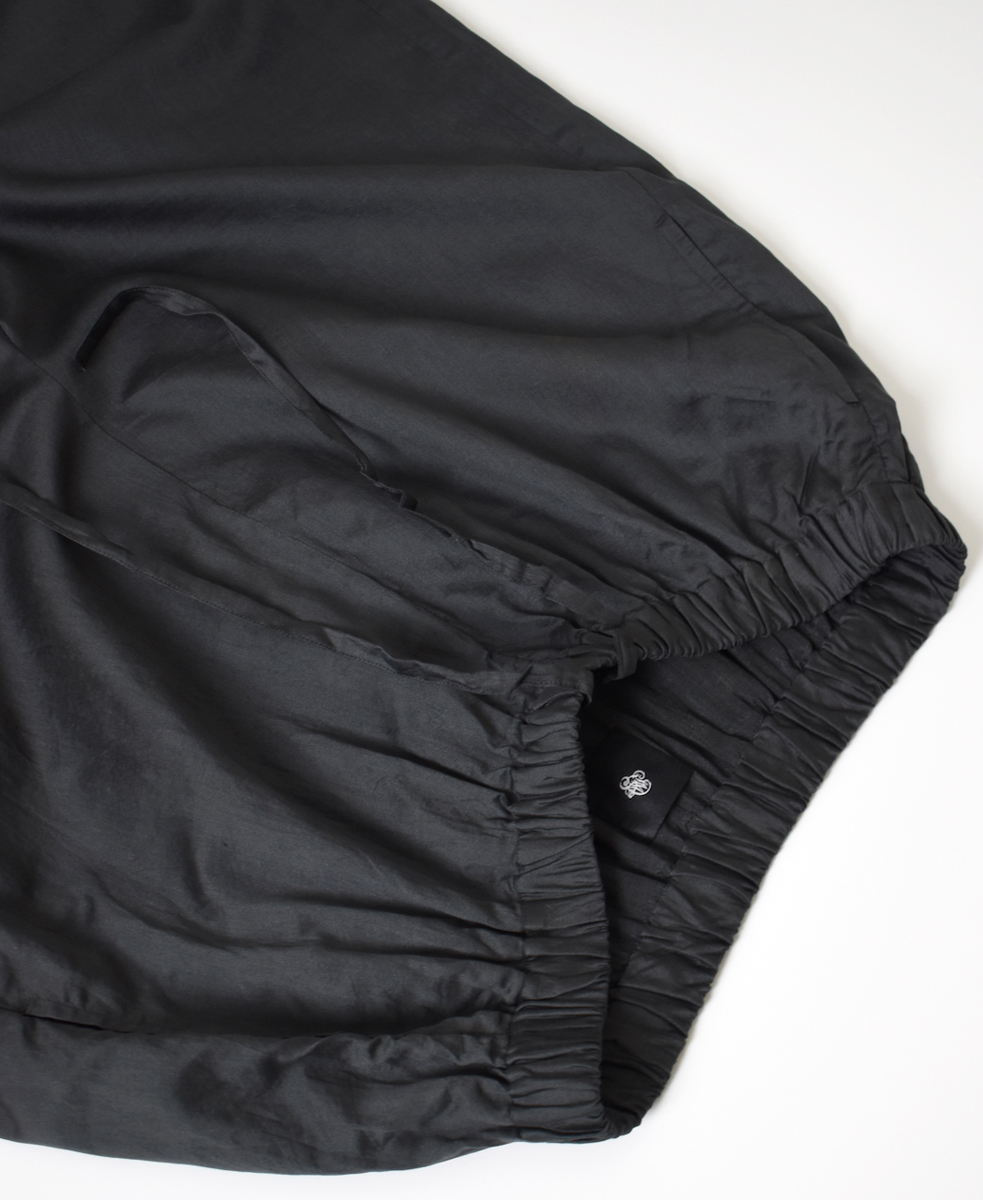 NMDS25546(キュロット) PLAIN COTTON SILK EASY PANTS