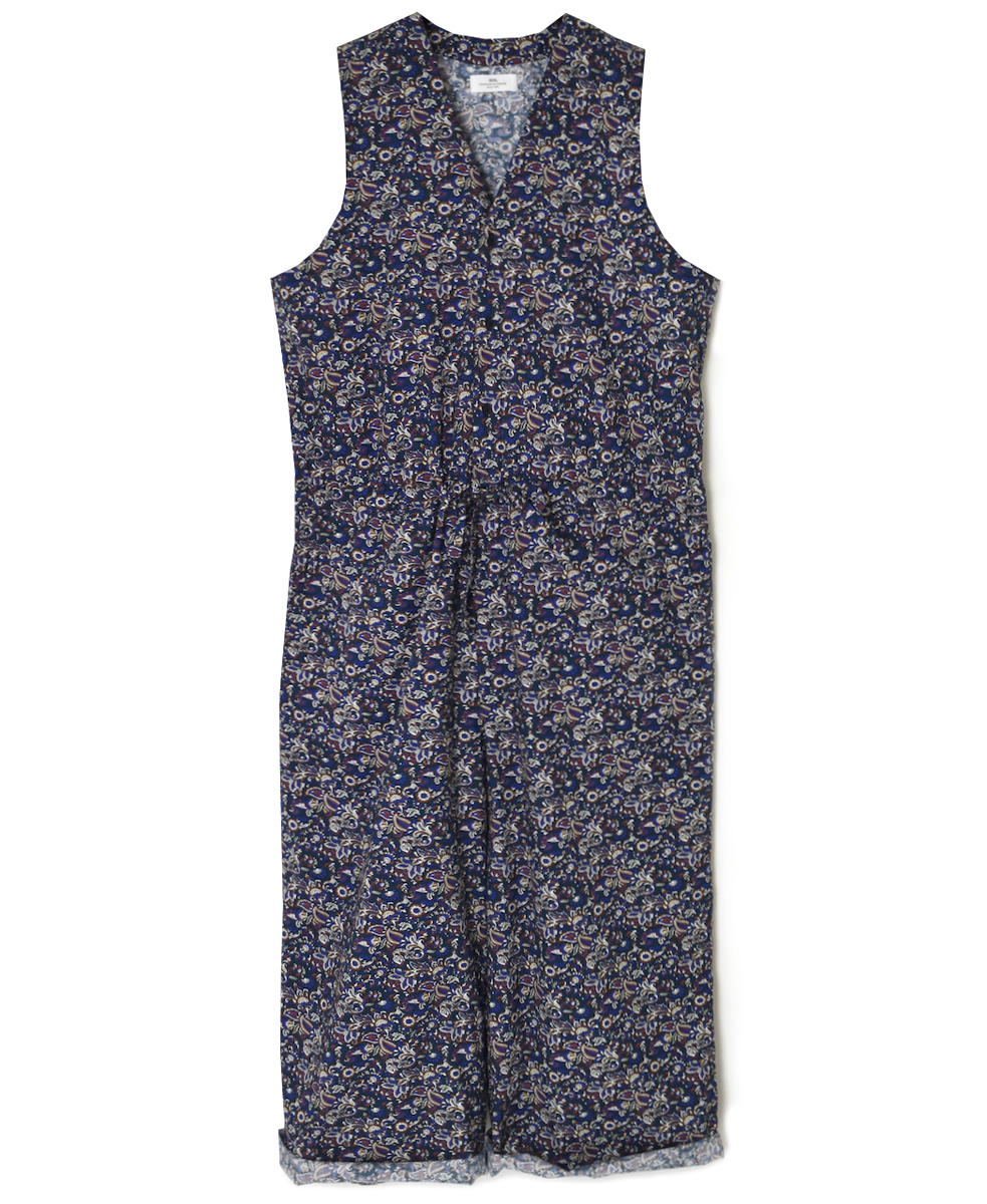 NSL25553(サロペット) 40s POPLIN MEDIUM FLOWER PRINT NO/SL OVERALLS