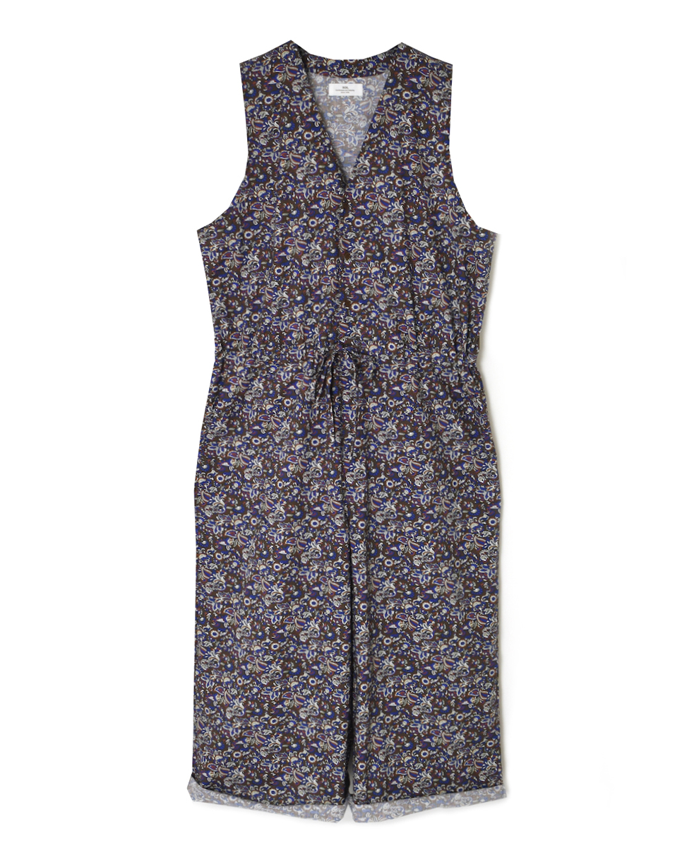NSL25553(サロペット) 40s POPLIN MEDIUM FLOWER PRINT NO/SL OVERALLS