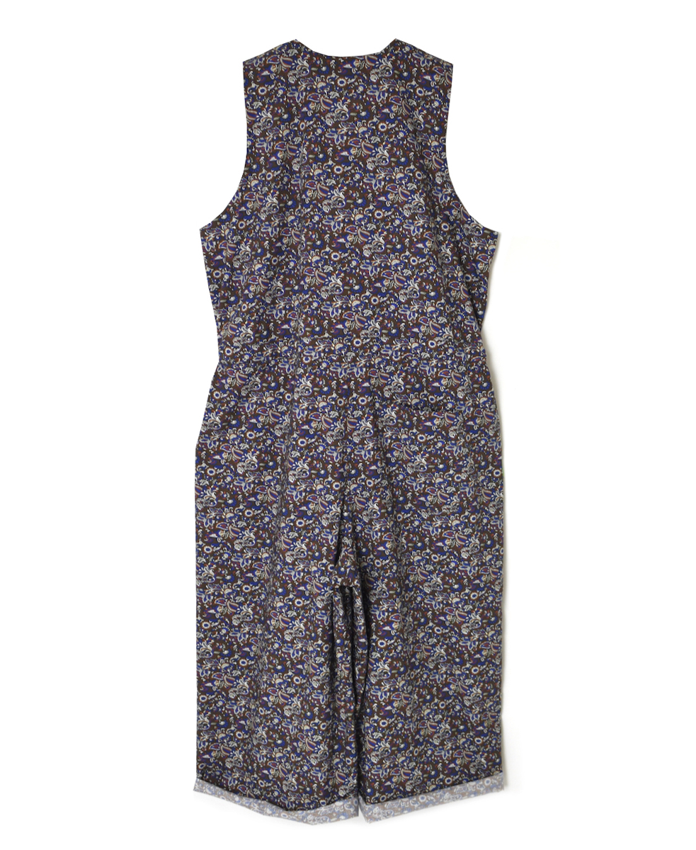 NSL25553(サロペット) 40s POPLIN MEDIUM FLOWER PRINT NO/SL OVERALLS
