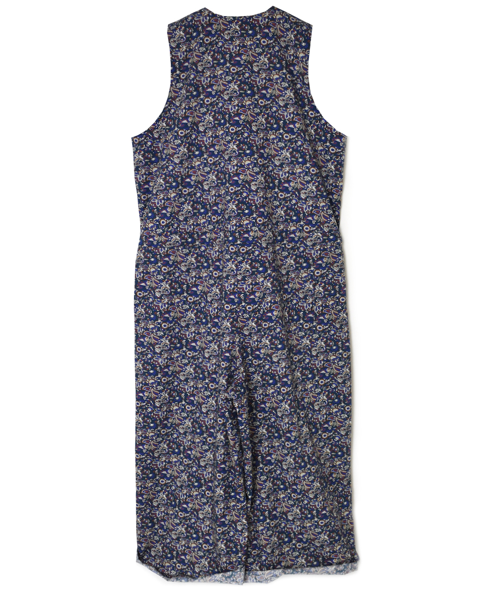 NSL25553(サロペット) 40s POPLIN MEDIUM FLOWER PRINT NO/SL OVERALLS