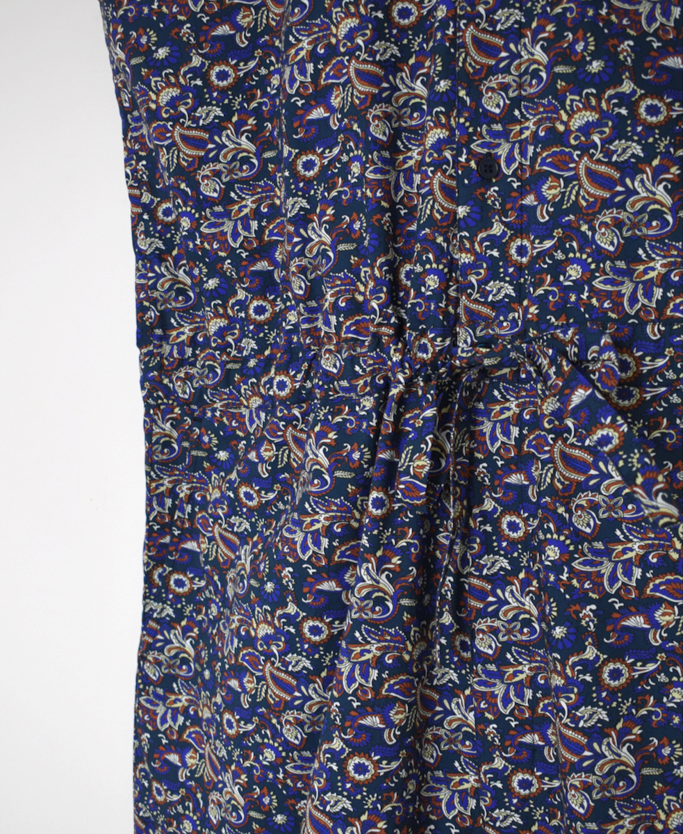 NSL25553(サロペット) 40s POPLIN MEDIUM FLOWER PRINT NO/SL OVERALLS