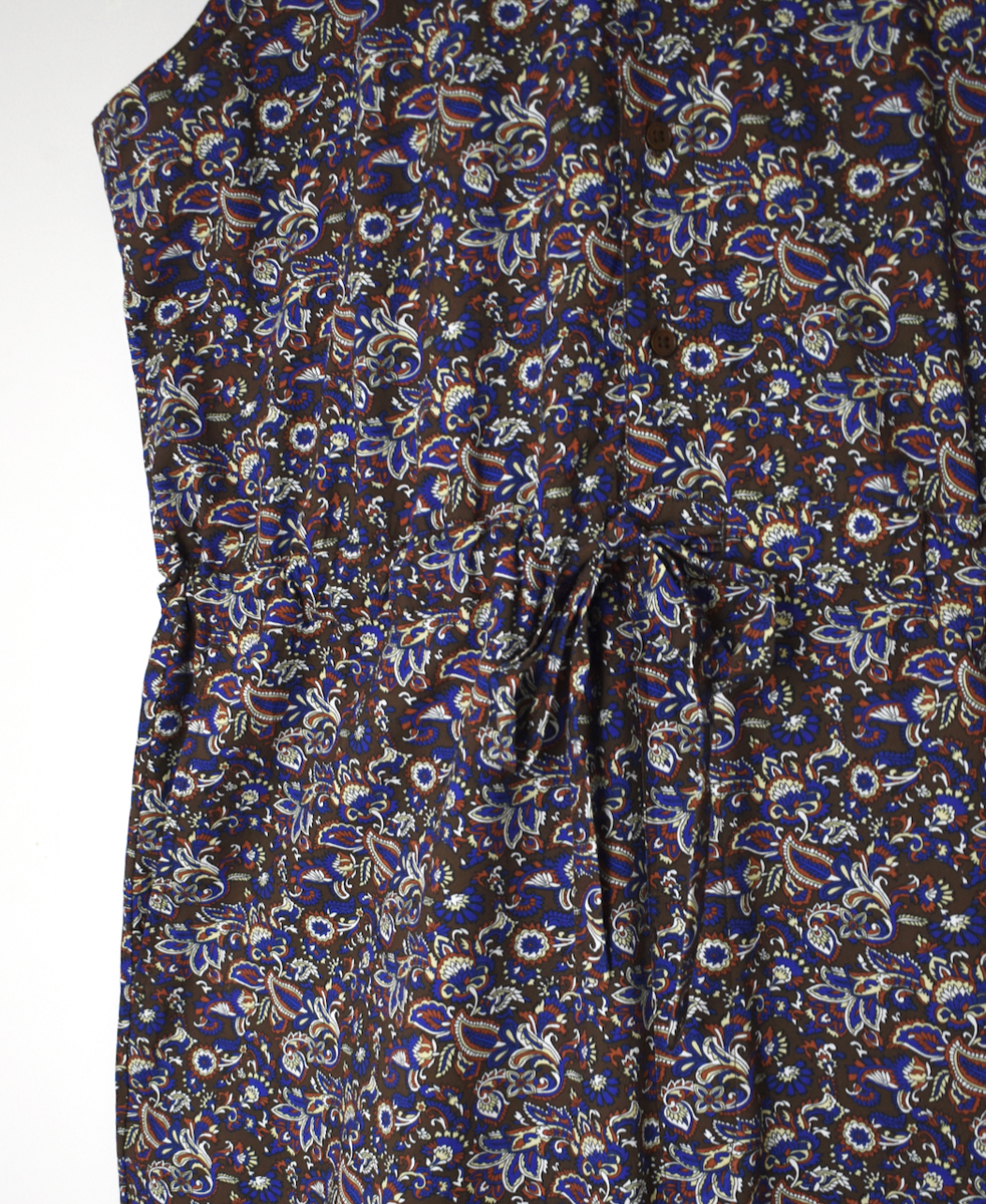NSL25553(サロペット) 40s POPLIN MEDIUM FLOWER PRINT NO/SL OVERALLS