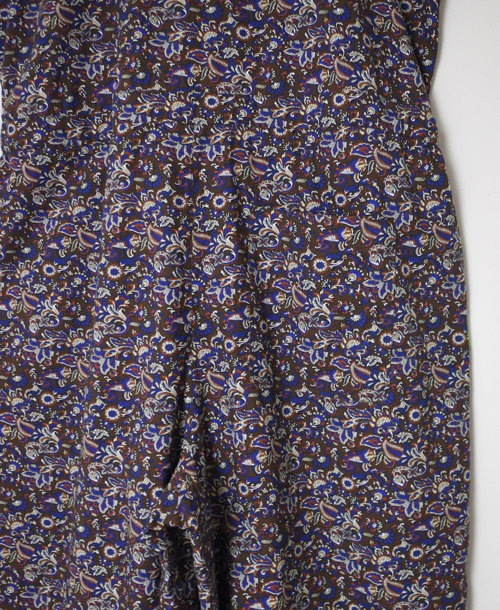 NSL25553(サロペット) 40s POPLIN MEDIUM FLOWER PRINT NO/SL OVERALLS
