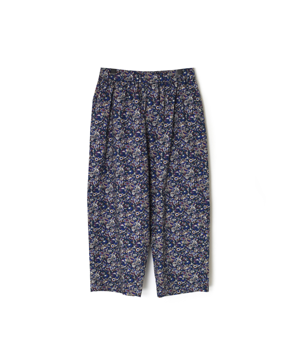 NSL25555(パンツ) 40s POPLIN MEDIUM FLOWER PRINT TAPERED EASY PANTS