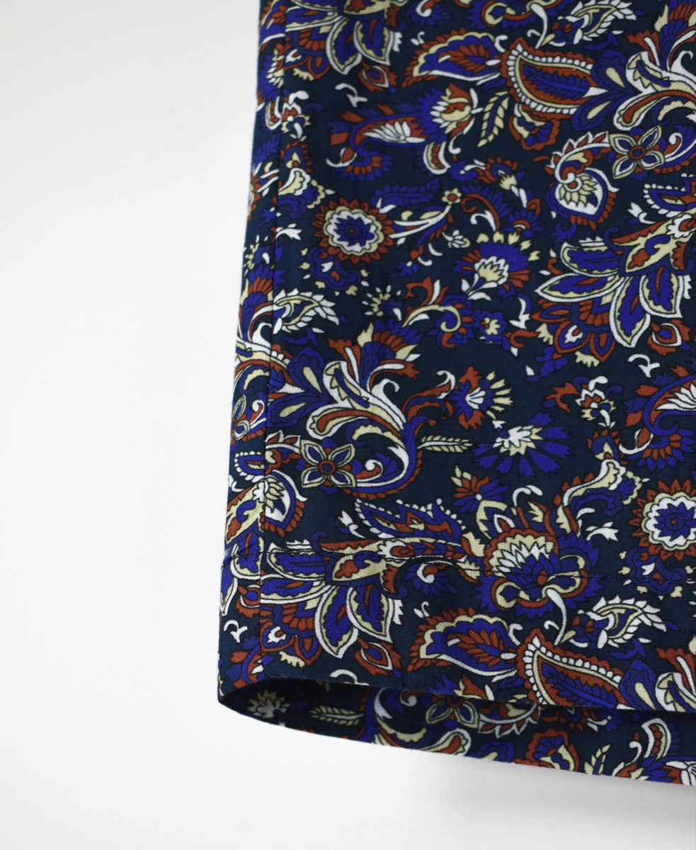 NSL25555(パンツ) 40s POPLIN MEDIUM FLOWER PRINT TAPERED EASY PANTS