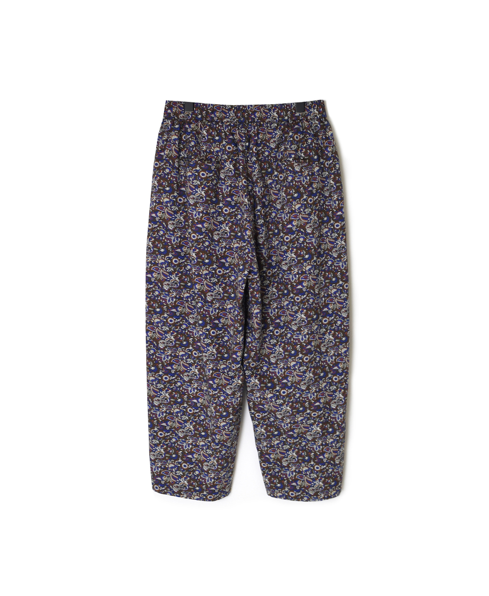 NSL25555(パンツ) 40s POPLIN MEDIUM FLOWER PRINT TAPERED EASY PANTS