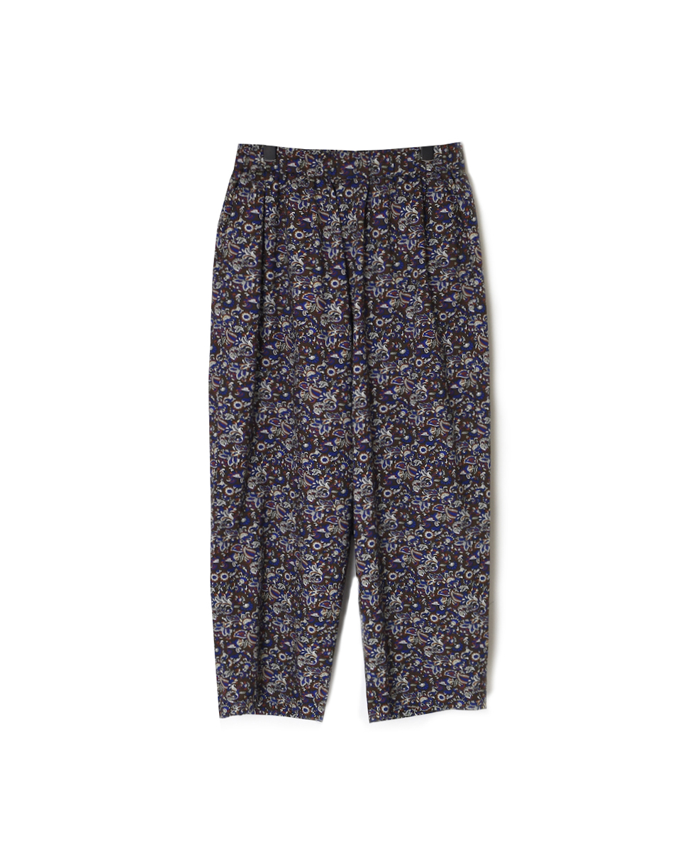 NSL25555(パンツ) 40s POPLIN MEDIUM FLOWER PRINT TAPERED EASY PANTS