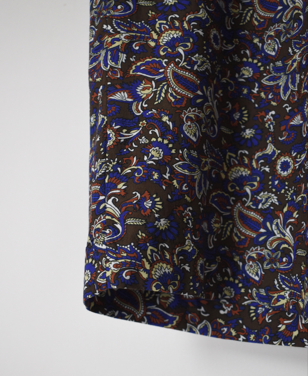 NSL25555(パンツ) 40s POPLIN MEDIUM FLOWER PRINT TAPERED EASY PANTS