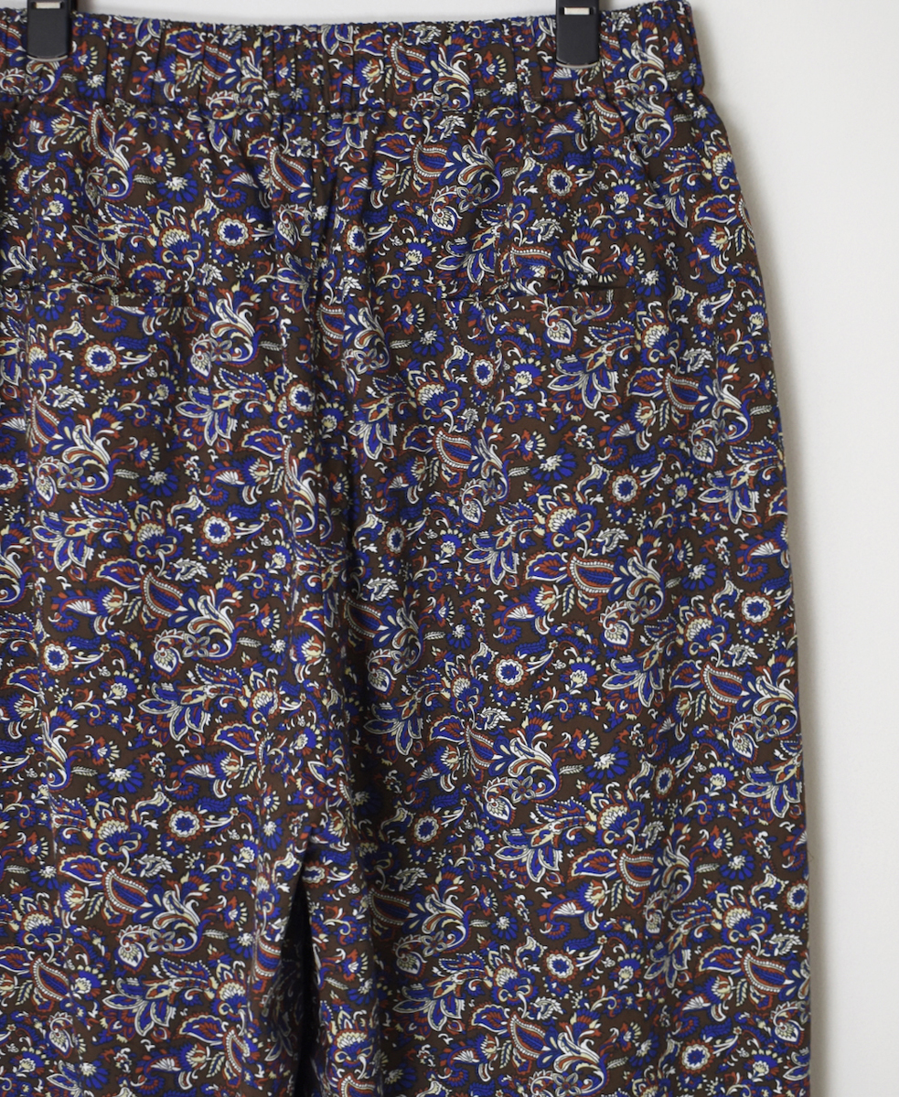 NSL25555(パンツ) 40s POPLIN MEDIUM FLOWER PRINT TAPERED EASY PANTS