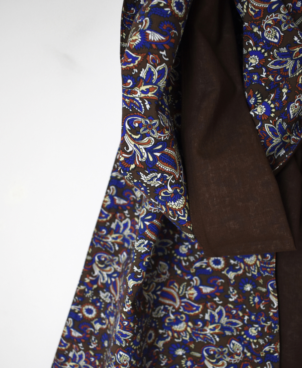 NSL25556(ストール) 40s POPLIN MEDIUM FLOWER PRINT STOLE