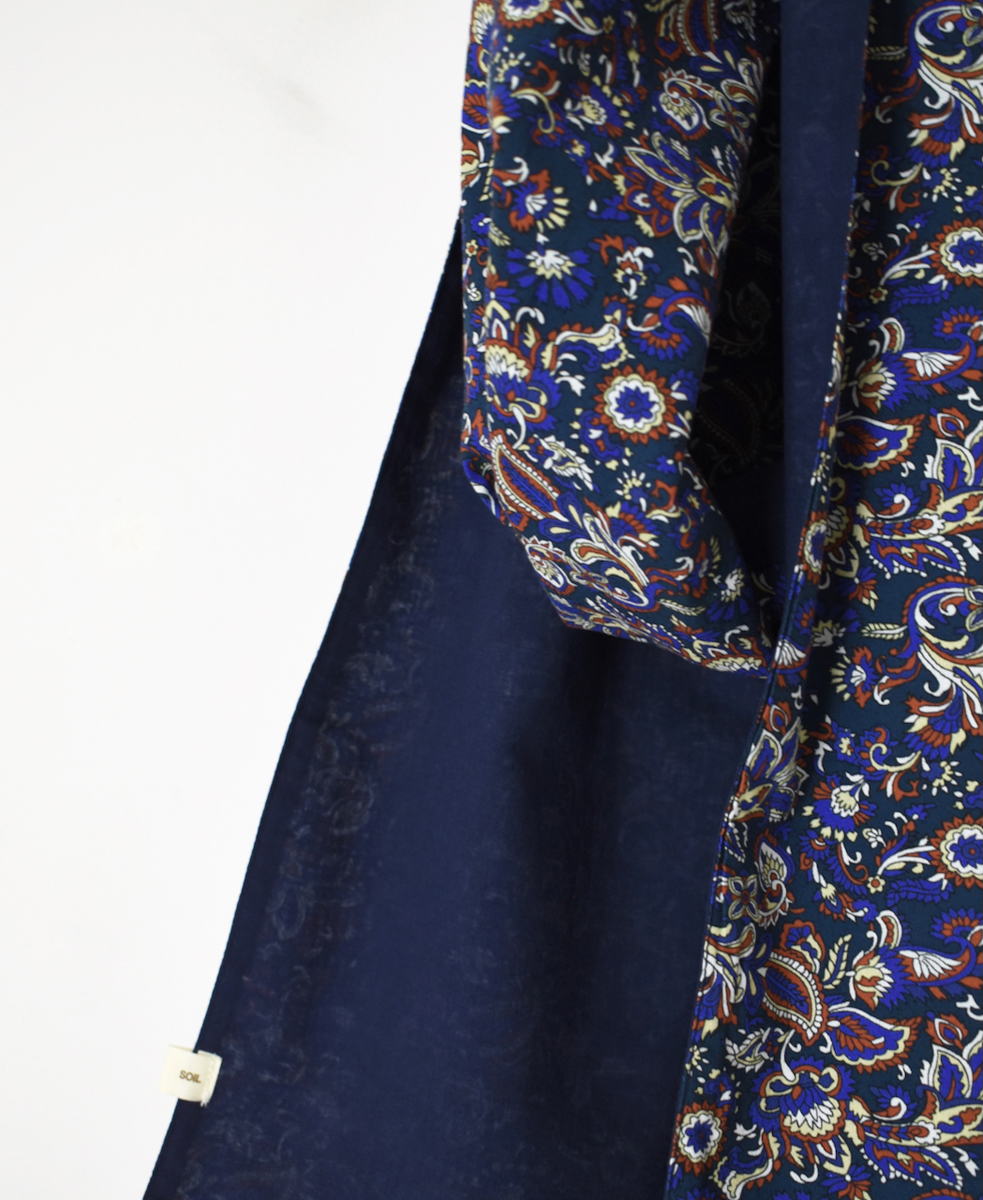 NSL25556(ストール) 40s POPLIN MEDIUM FLOWER PRINT STOLE