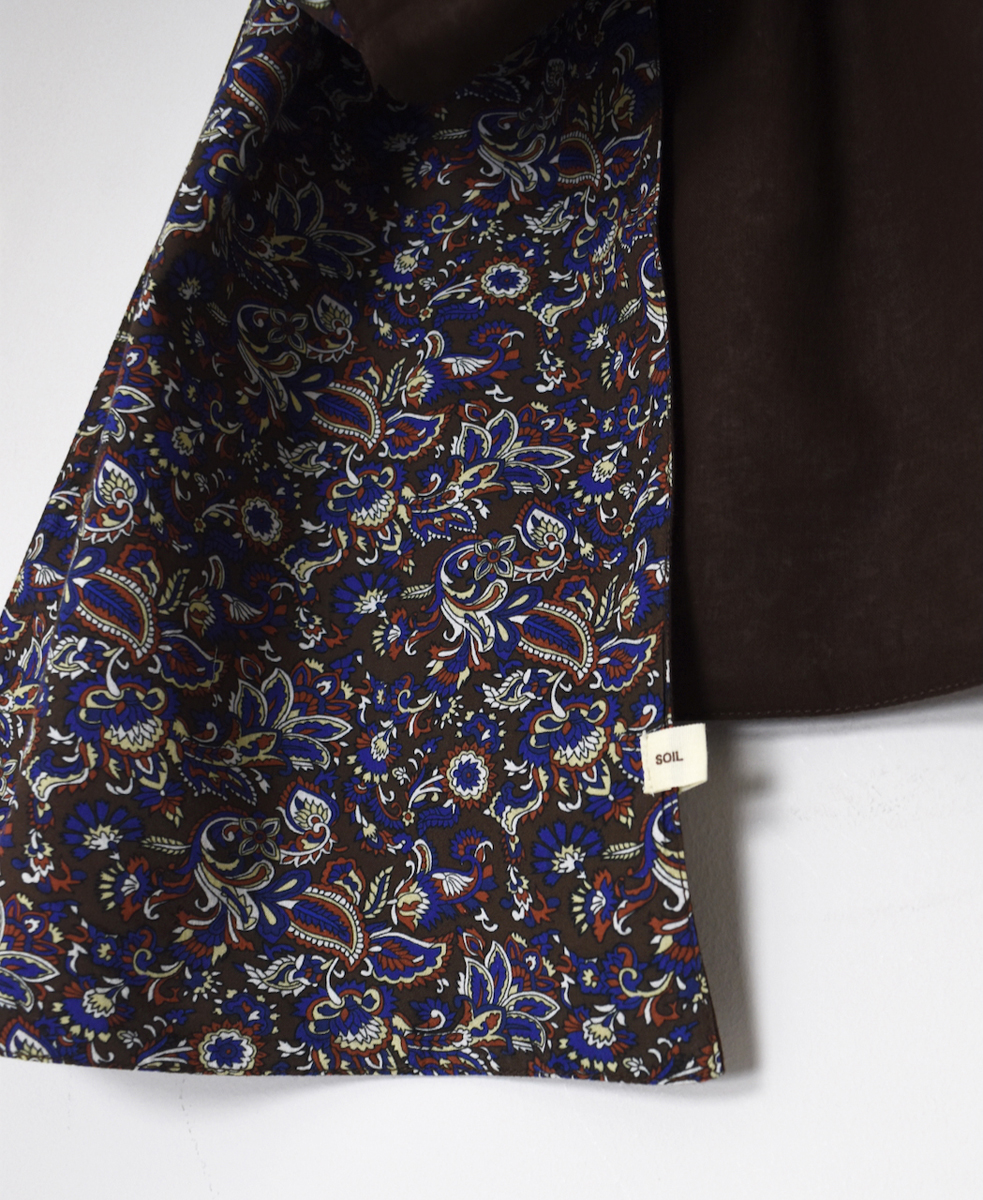 NSL25556(ストール) 40s POPLIN MEDIUM FLOWER PRINT STOLE