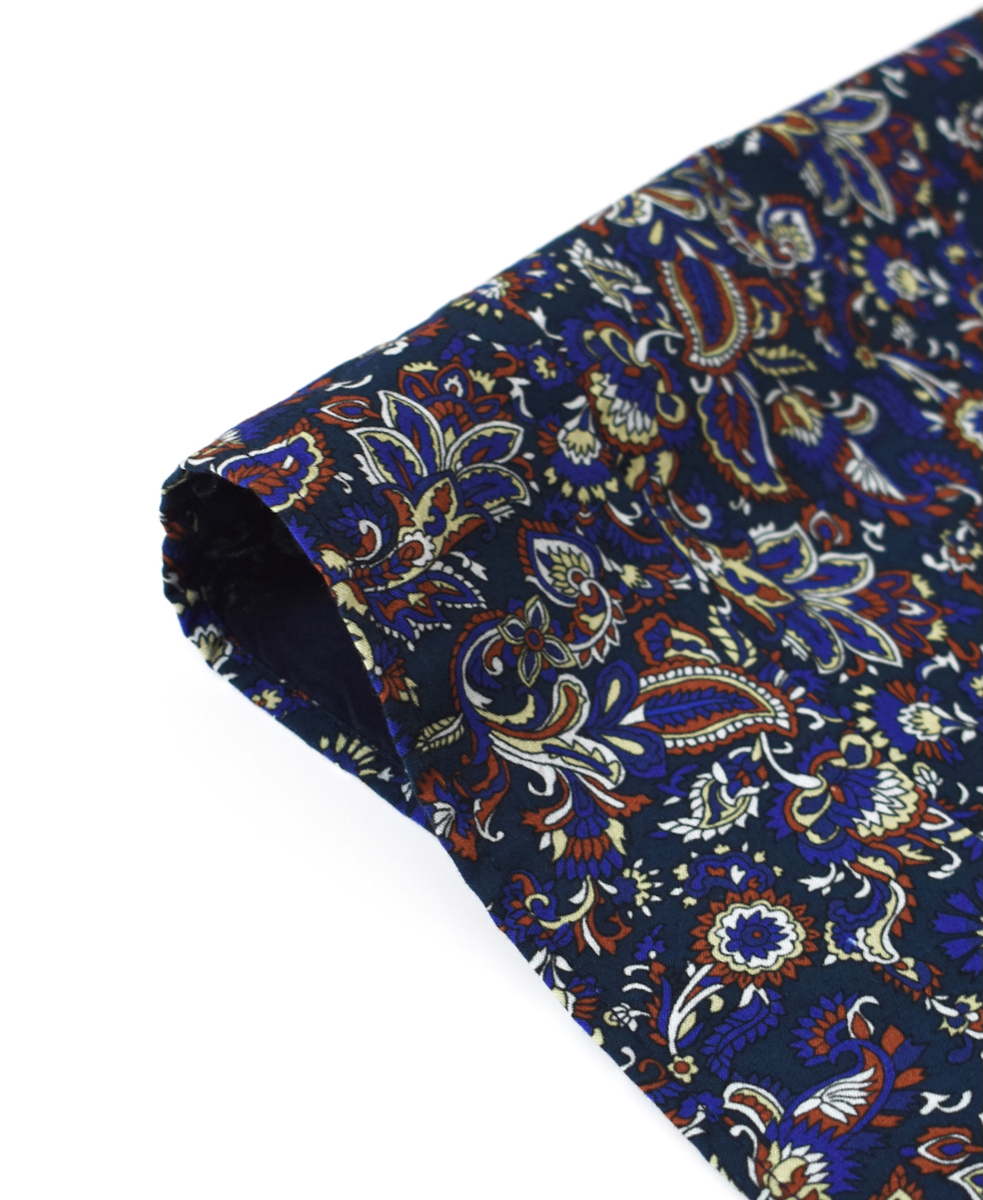 NSL25557(ストール) 40s POPLIN MEDIUM FLOWER PRINT TRIANGLE STOLE