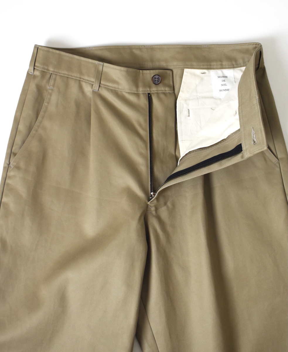 GMDSH2451(パンツ) WEST POINT ONE-TUCK TROUSERS