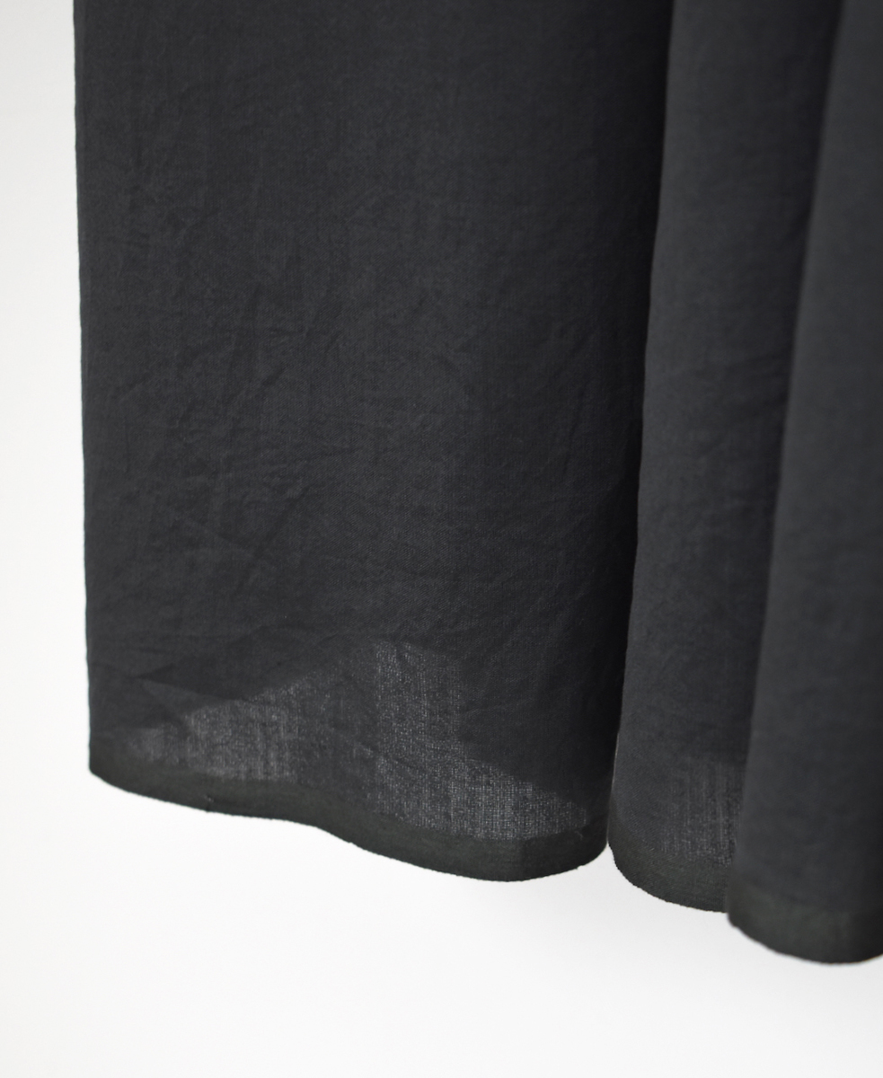 NMDS25544(ワンピース)  PLAIN COTTON SILK RAJASTHAN TUCK GATHERED DRESS