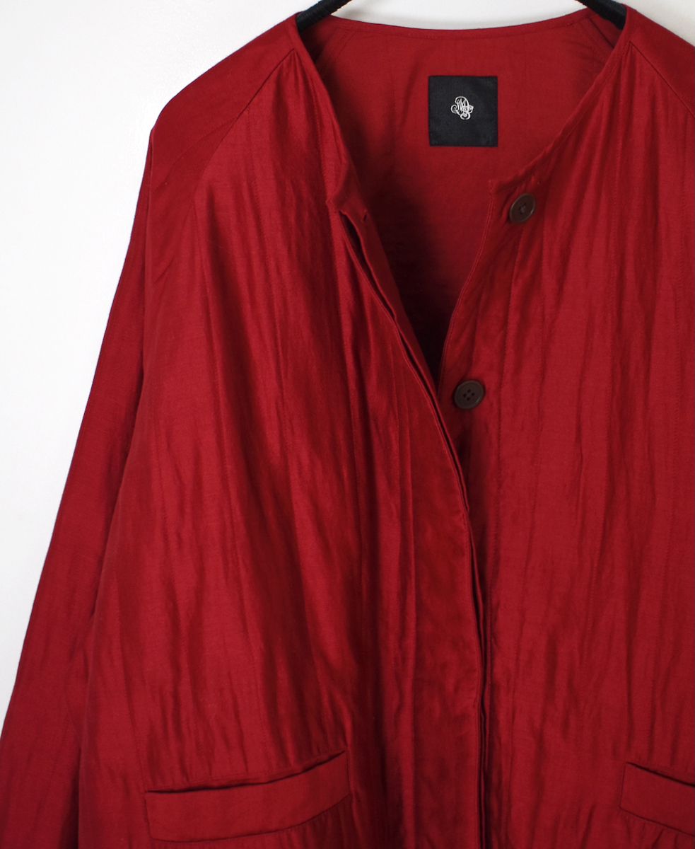 NMDS25542(ジャケット) QUILTED COTTON SILK RAGLAN STRING JACKET