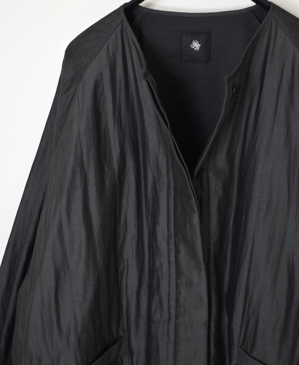 NMDS25542(ジャケット) QUILTED COTTON SILK RAGLAN STRING JACKET