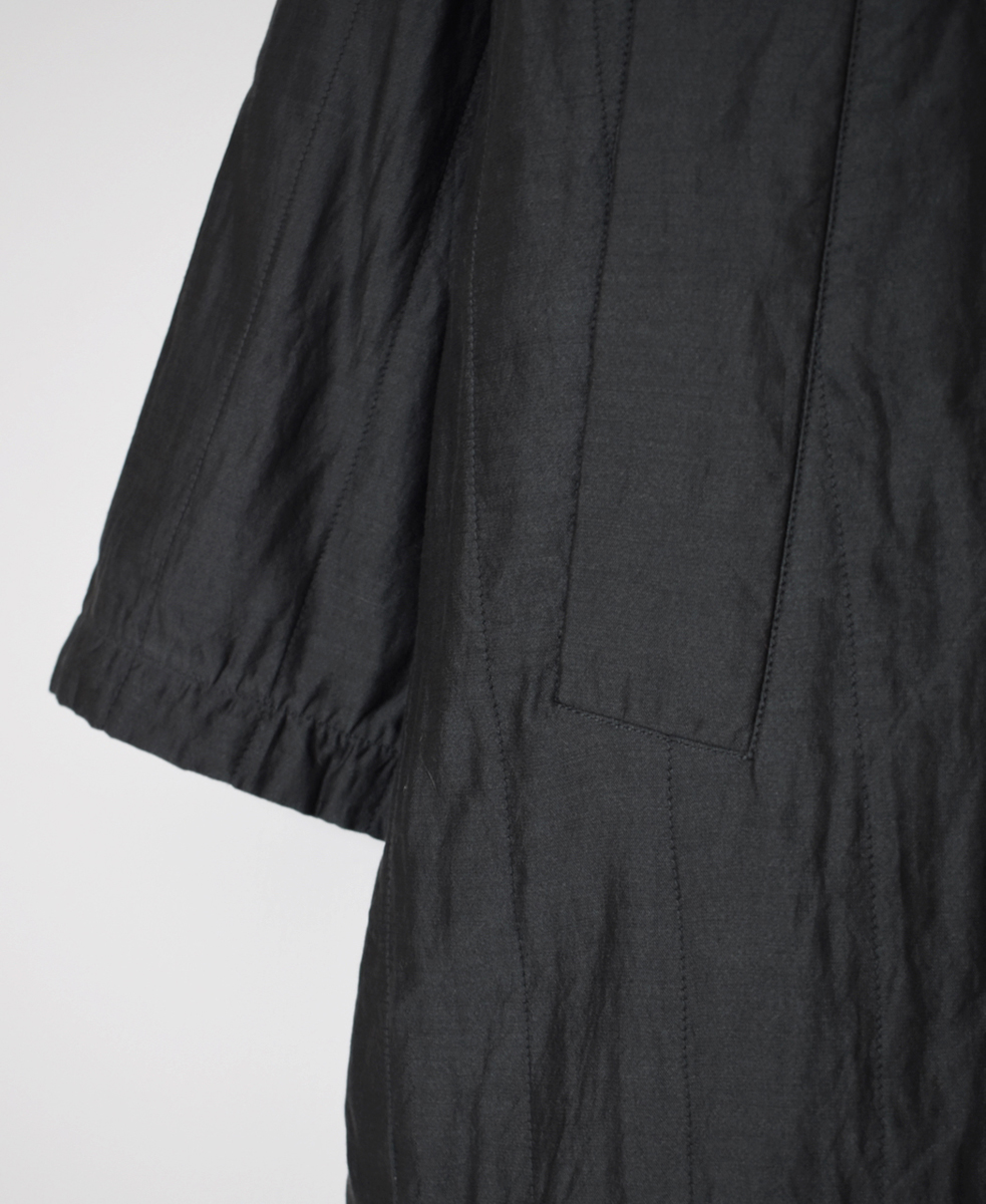 NMDS25541(コート) QUILTED COTTON SILK RAGLAN COAT WITH VERTICAL STITCH