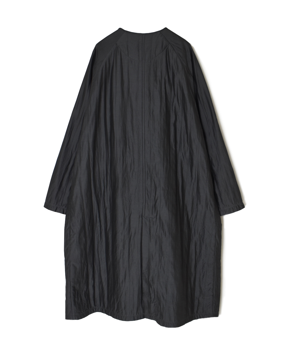 NMDS25541(コート) QUILTED COTTON SILK RAGLAN COAT WITH VERTICAL STITCH