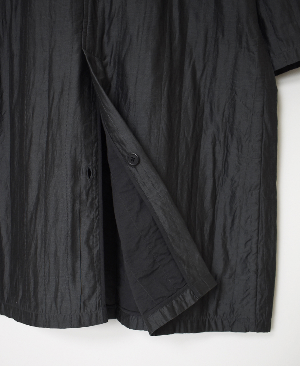 NMDS25541(コート) QUILTED COTTON SILK RAGLAN COAT WITH VERTICAL STITCH
