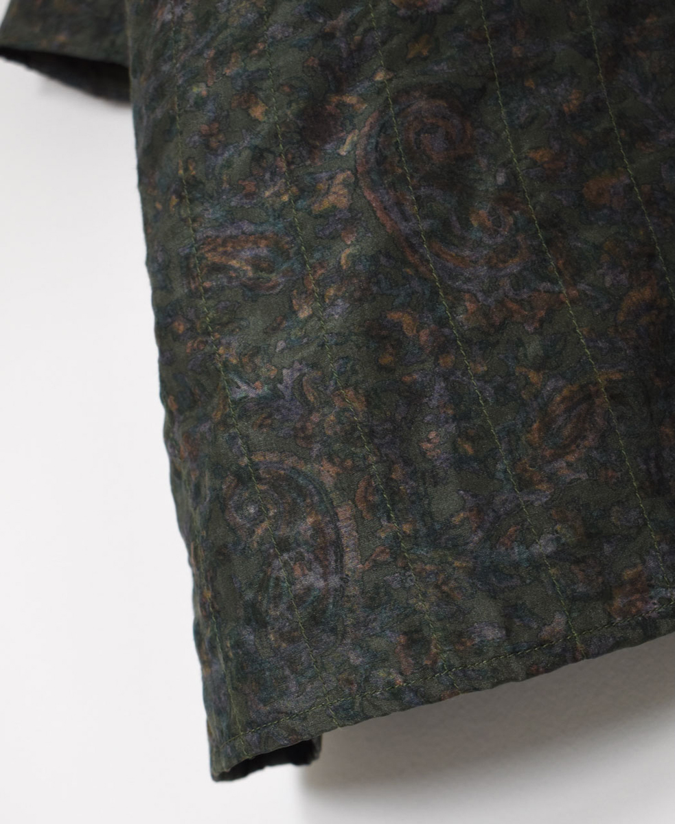 NMDS25573(チュニック) STITCHED BANGALORE SILK PAISLEY PRINT DROP SHOULDER TUNIC