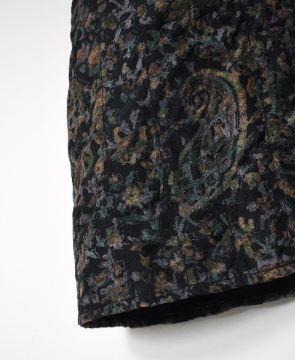 NMDS25573(チュニック) STITCHED BANGALORE SILK PAISLEY PRINT DROP SHOULDER TUNIC