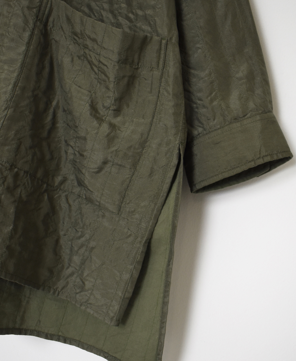 NMDS25583(シャツ) STITCHED BANGALORE SILK PLAIN BANDED COLLAR SHIRT