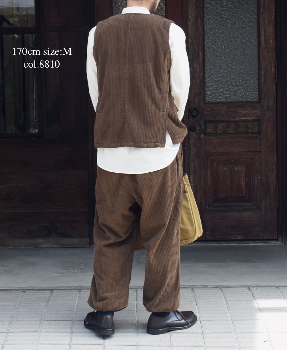 NVL2564D(パンツ)WIDE&NARROW WALE CORDUROY(OVERDYE) 60'S ORGANIC CAMBRIC EASY PANTS